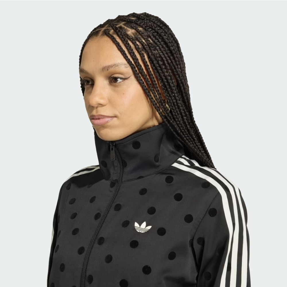 Adidas Black Polka Dot Track Top - Picture 5 of 6